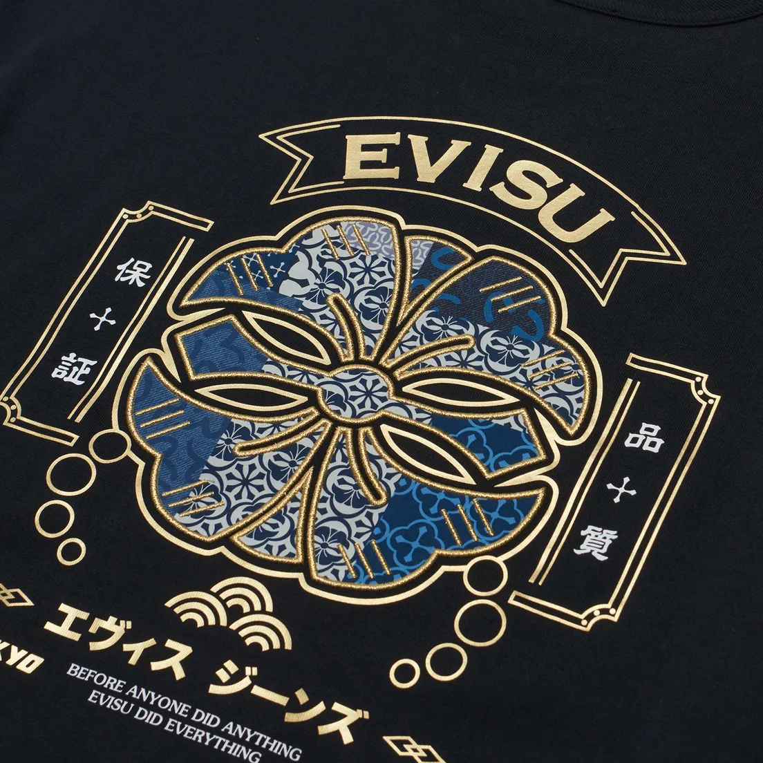 Evisu Мужская футболка Seagull Print Kamon Applique