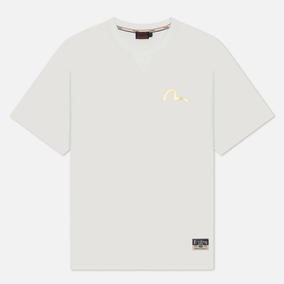 Evisu Мужская футболка Seagull Print Kamon Applique