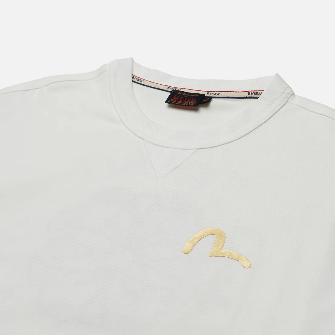 Evisu Мужская футболка Seagull Print Kamon Applique