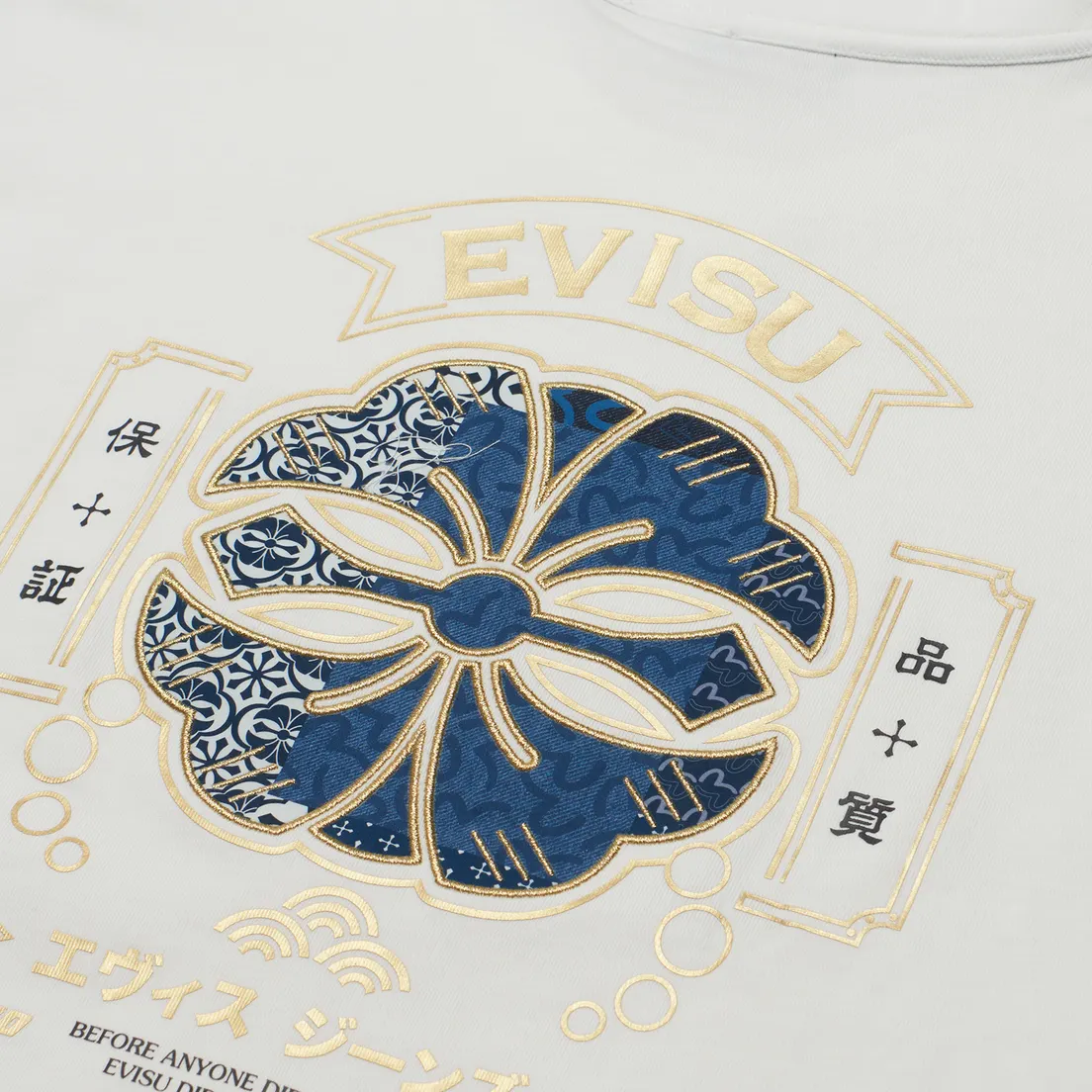 Evisu Мужская футболка Seagull Print Kamon Applique