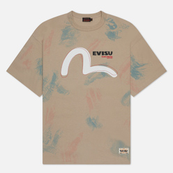 Evisu Мужская футболка Seagull Print Sprayed