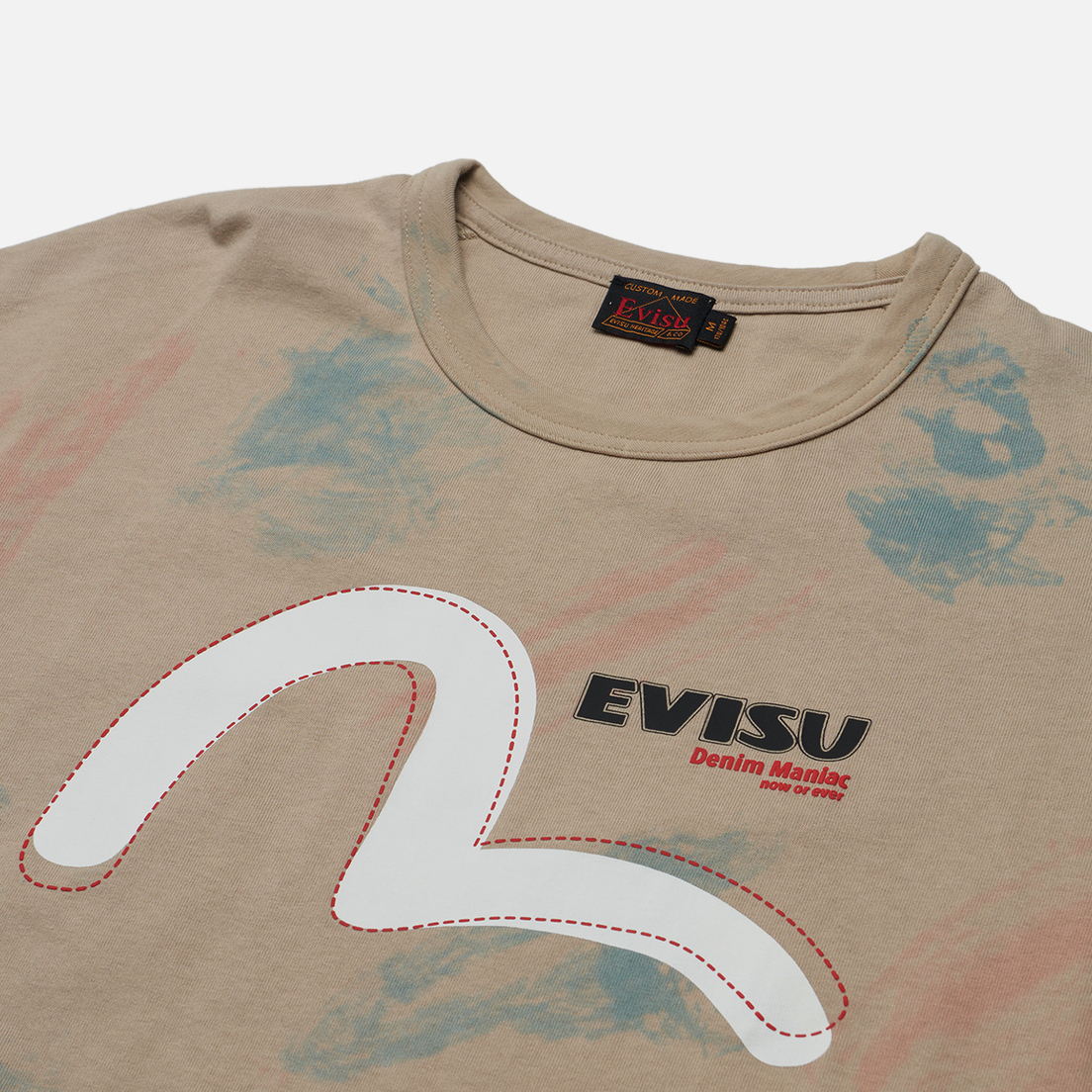 Evisu Мужская футболка Seagull Print Sprayed