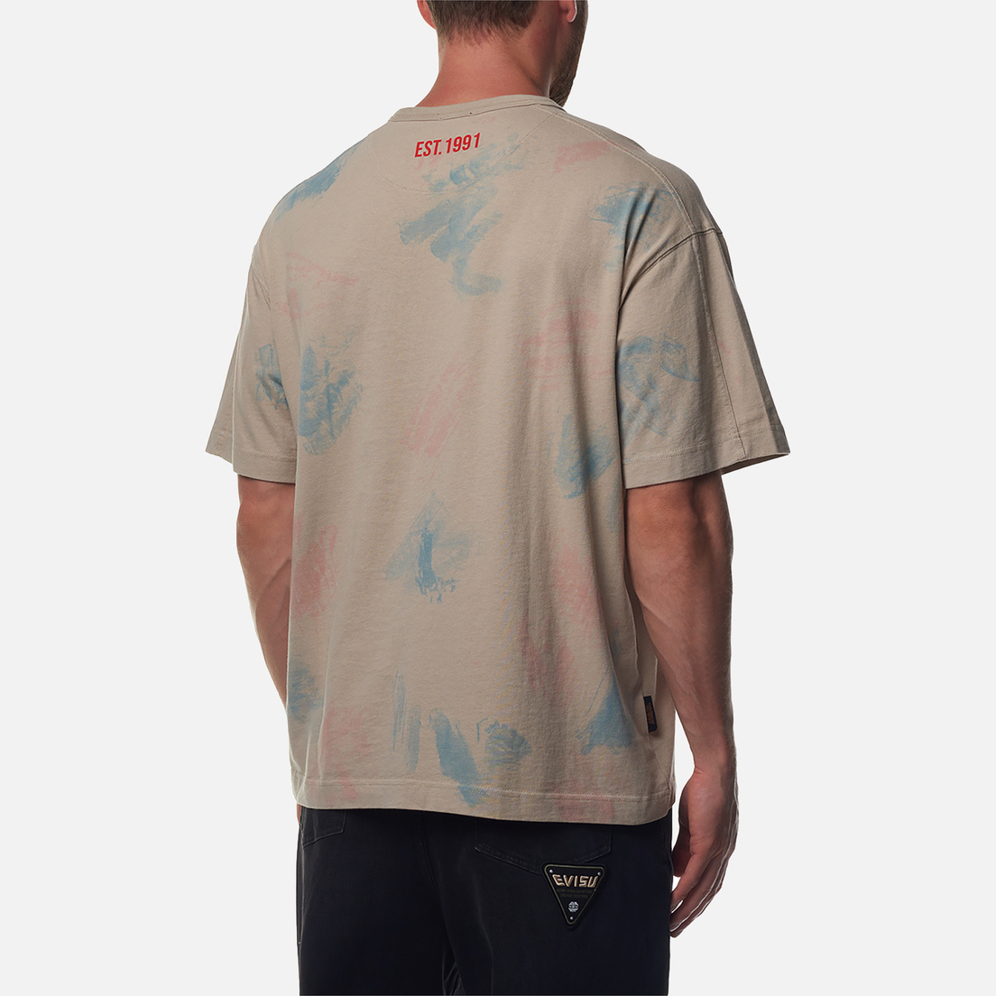 Evisu Мужская футболка Seagull Print Sprayed