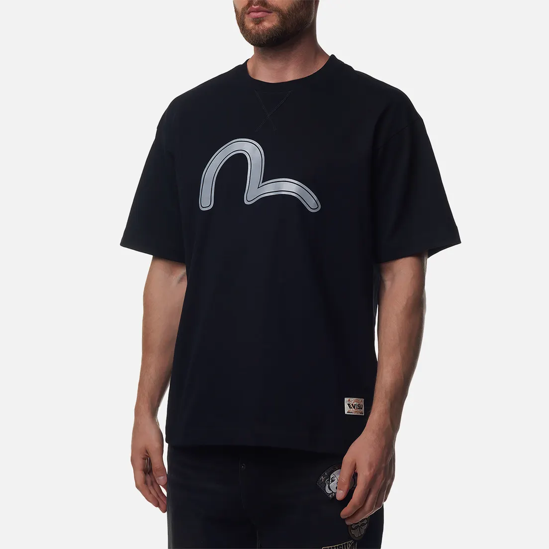 Evisu Мужская футболка Seagull Koinobori Reflective Print