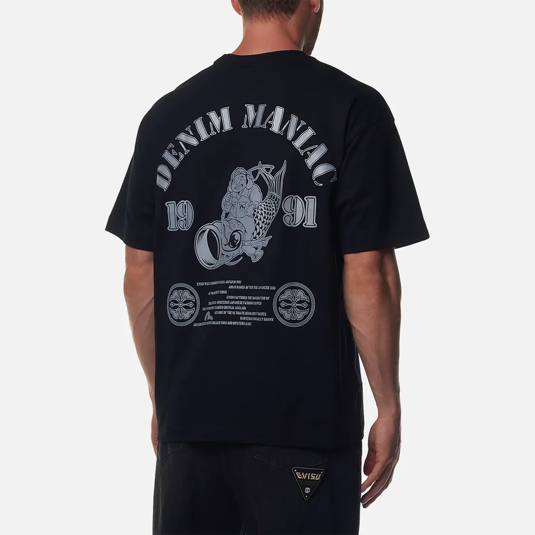 Evisu Мужская футболка Seagull Koinobori Reflective Print