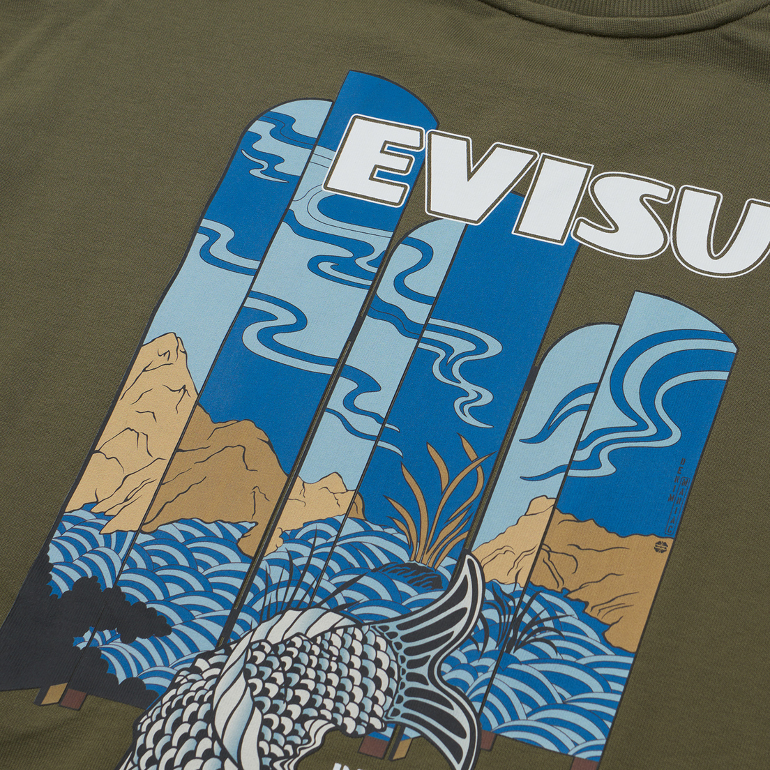 Evisu Мужская толстовка Seagull & Koinobori Print