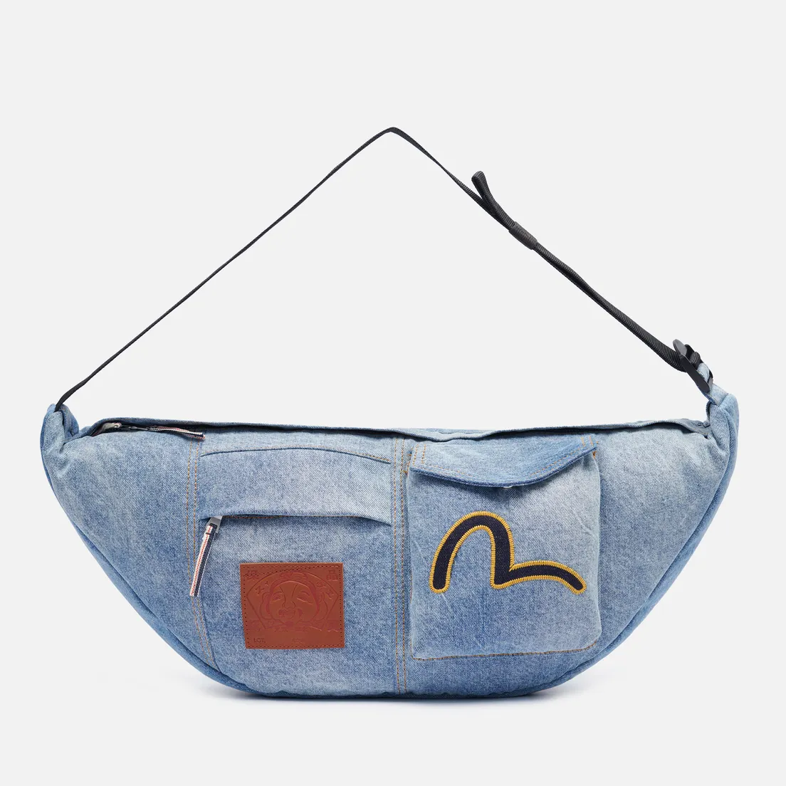 Evisu Сумка на пояс Heritage Seagull Embroidery Denim