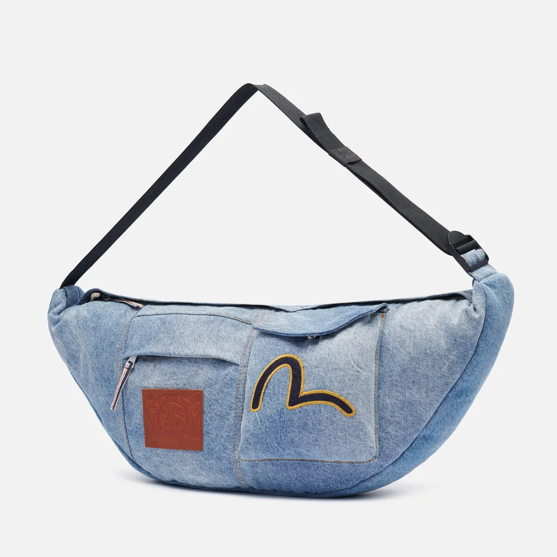 Evisu Сумка на пояс Heritage Seagull Embroidery Denim