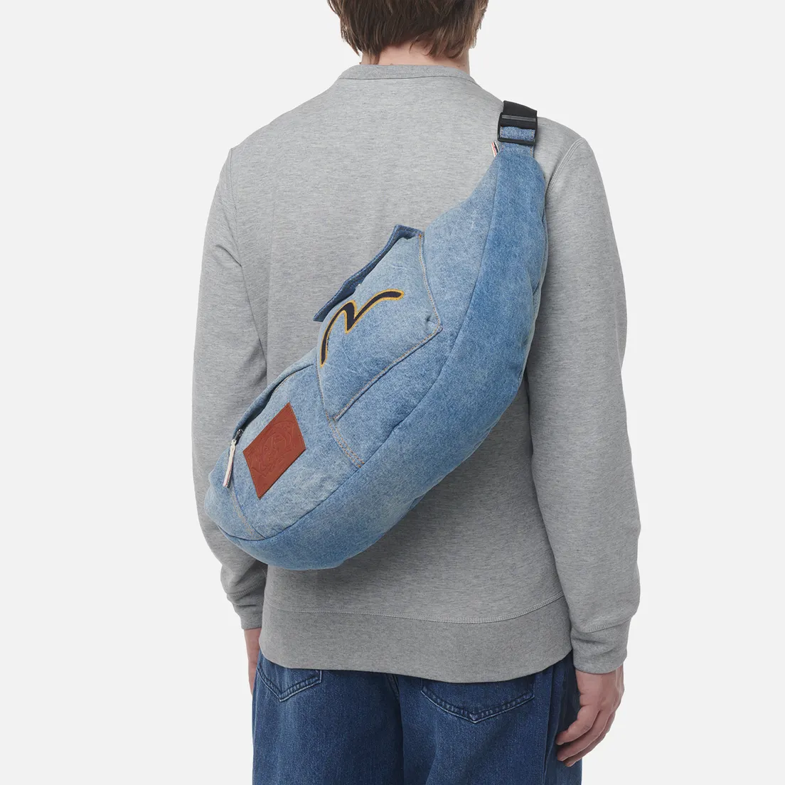 Evisu Сумка на пояс Heritage Seagull Embroidery Denim