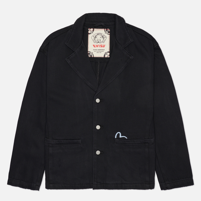 Мужской пиджак Evisu Heritage Seagull Logo Embroidery Denim 38490₽