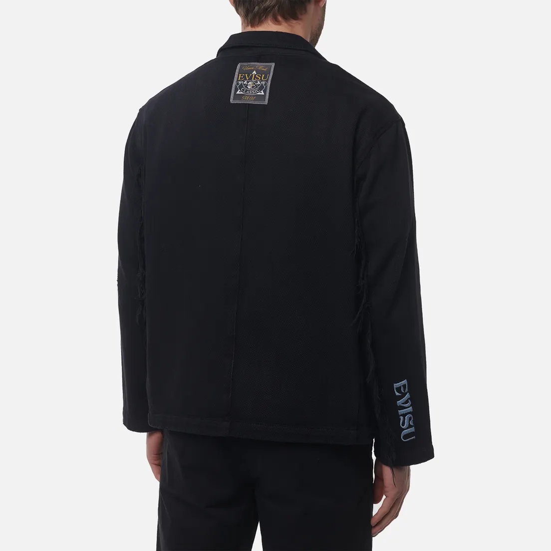 Evisu Мужской пиджак Heritage Seagull & Logo Embroidery Denim