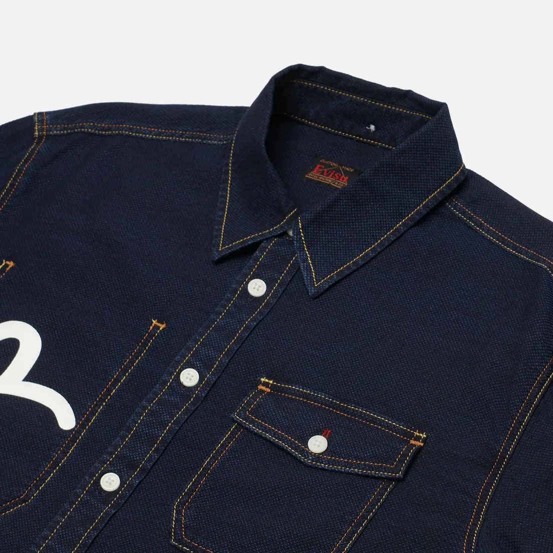 Evisu Мужская рубашка Seagull Printed Denim