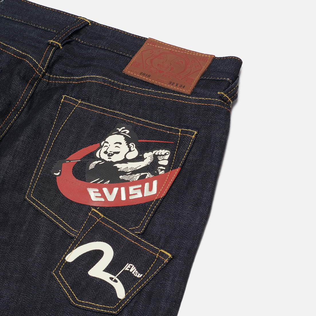 Evisu Мужские джинсы Heritage Godhead Golfing Print Slim Fit 2010