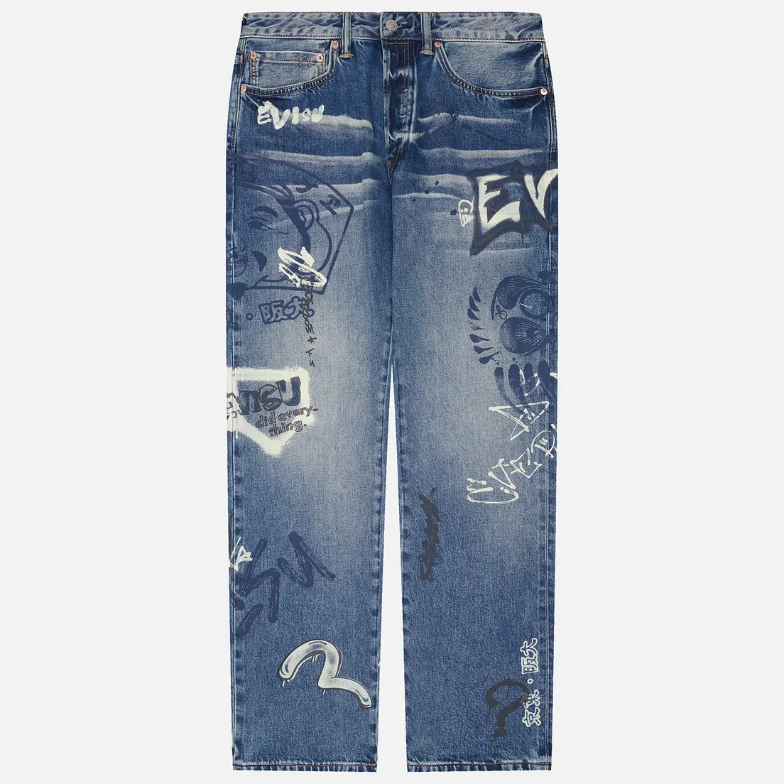 Evisu Мужские джинсы Heritage Graffiti Printed