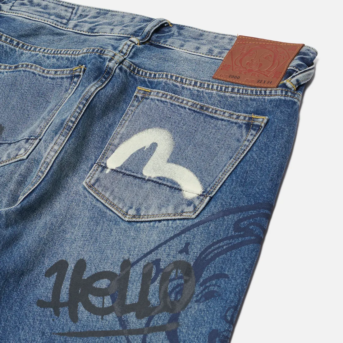 Evisu Мужские джинсы Heritage Graffiti Printed