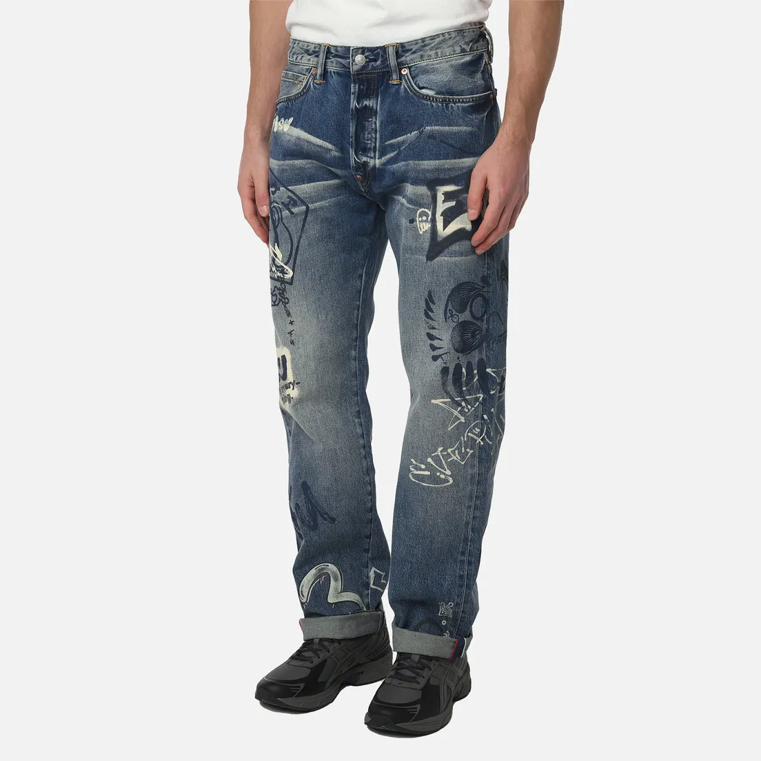Evisu Мужские джинсы Heritage Graffiti Printed