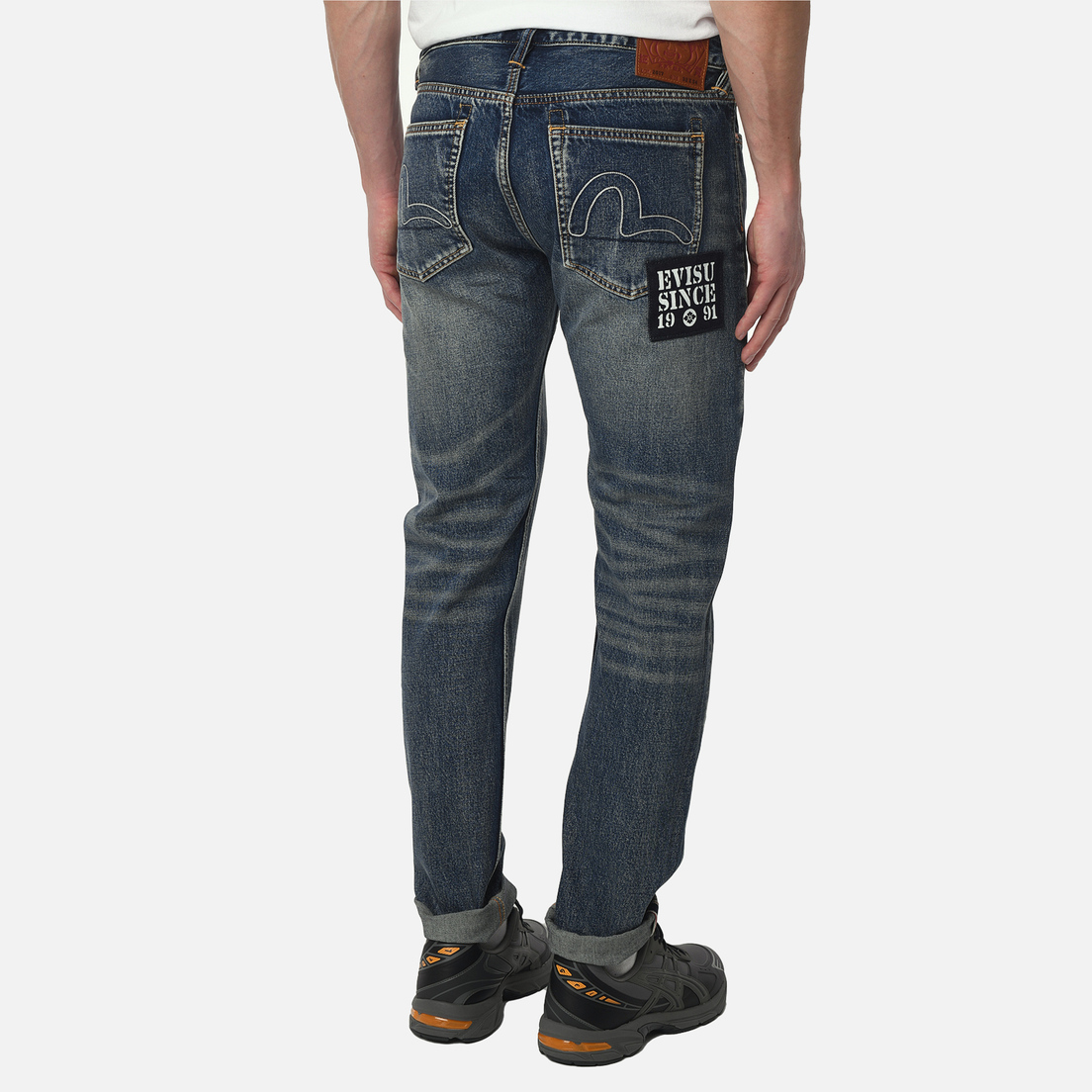 Evisu Мужские джинсы Seagull Stitch Embroidery & Printed Patch Denim