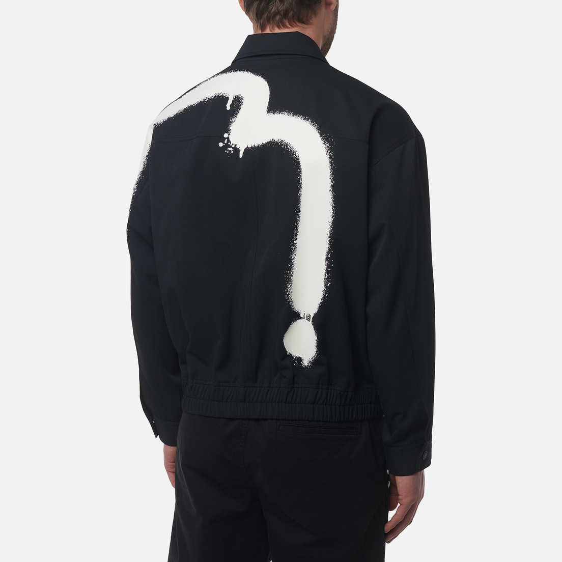 Evisu Мужская куртка ветровка Heritage Graffiti Daicock Print Zip Up