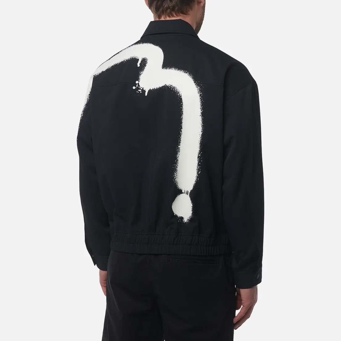 Evisu Мужская куртка ветровка Heritage Graffiti Daicock Print Zip Up