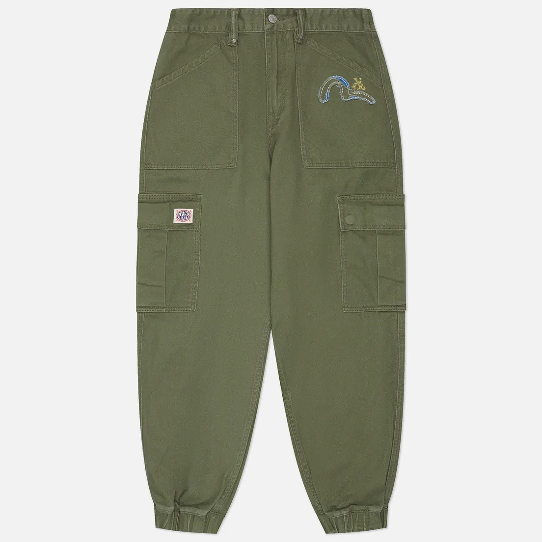 Evisu Мужские брюки Seagull Applique Embroidery Jogger