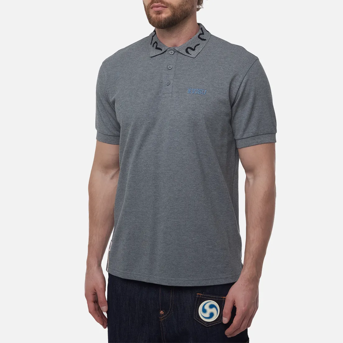 Evisu Мужское поло Logo Embroidery
