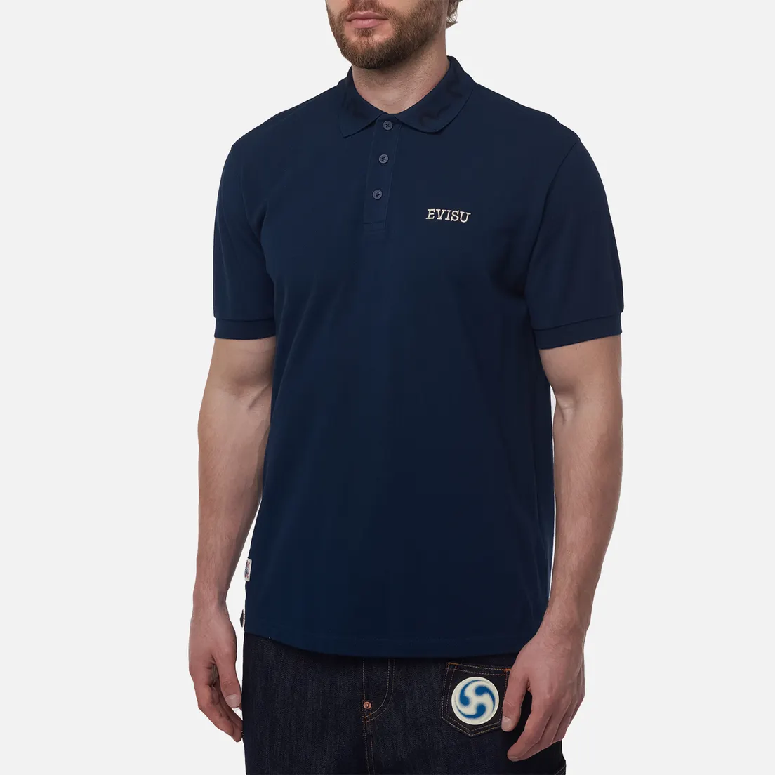 Evisu Мужское поло Logo Embroidery
