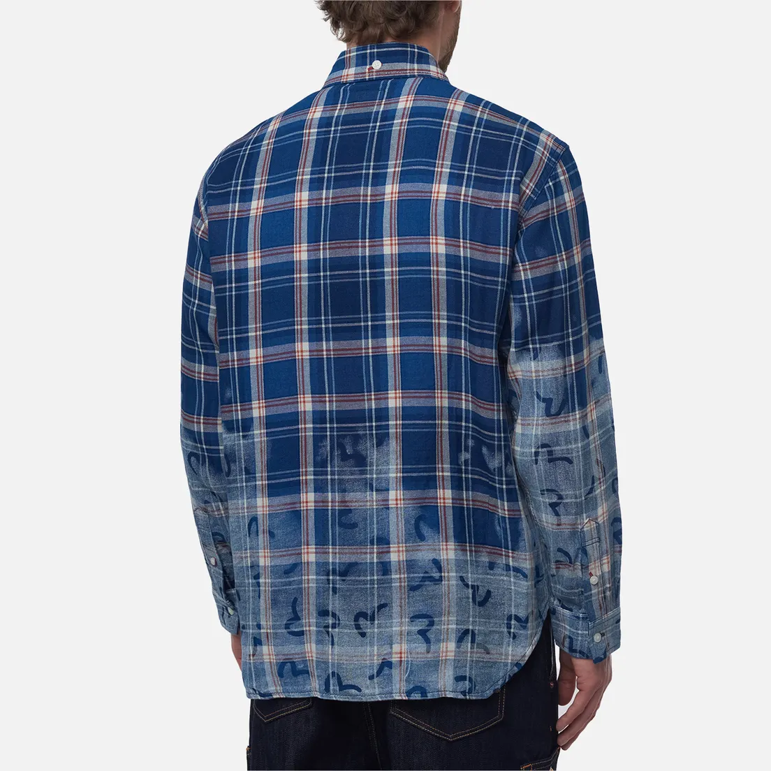 Evisu Мужская рубашка Heritage Vintage Seagull All Over