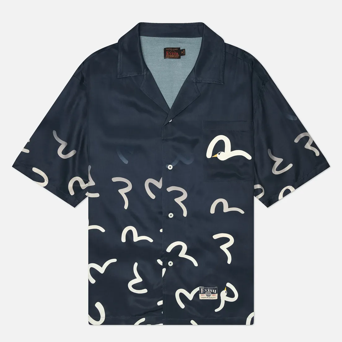Evisu Мужская рубашка Heritage Seagull All Over Printed