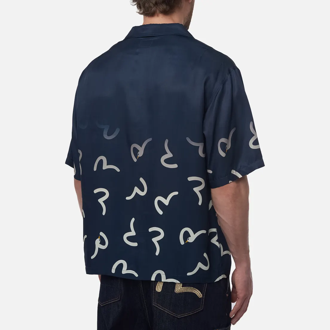 Evisu Мужская рубашка Heritage Seagull All Over Printed