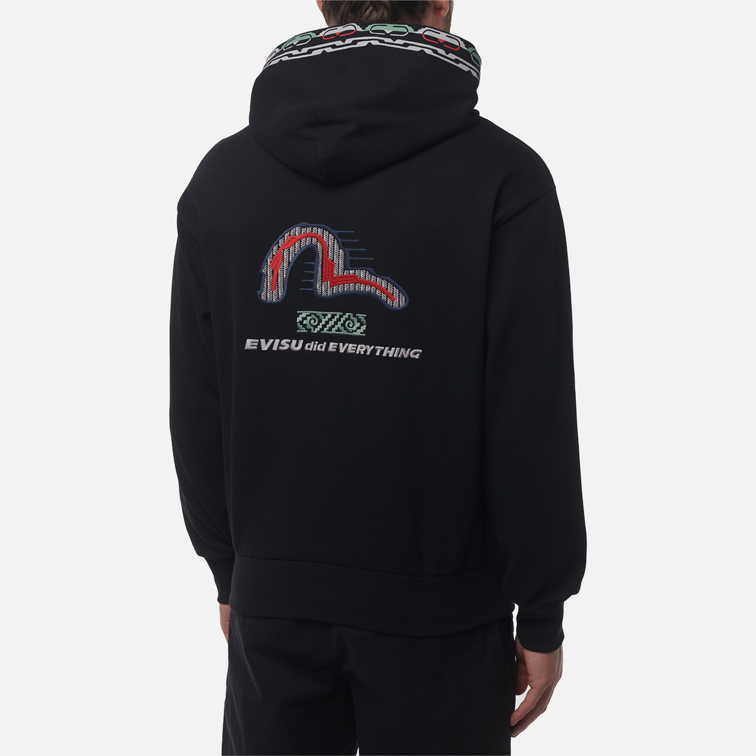 Evisu Мужская толстовка Heritage Totem Seagull Embroidery Hoodie