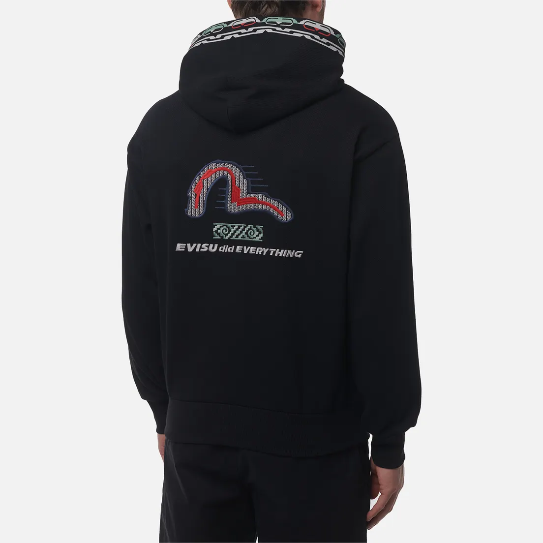 Evisu Мужская толстовка Heritage Totem Seagull Embroidery Hoodie