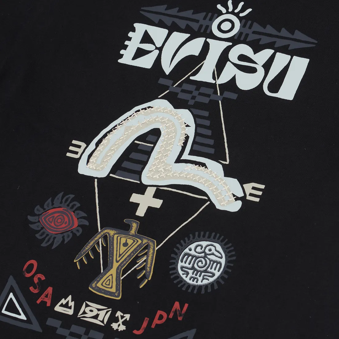 Evisu Мужской лонгслив Heritage 2 In 1 Totem Graphic Printed