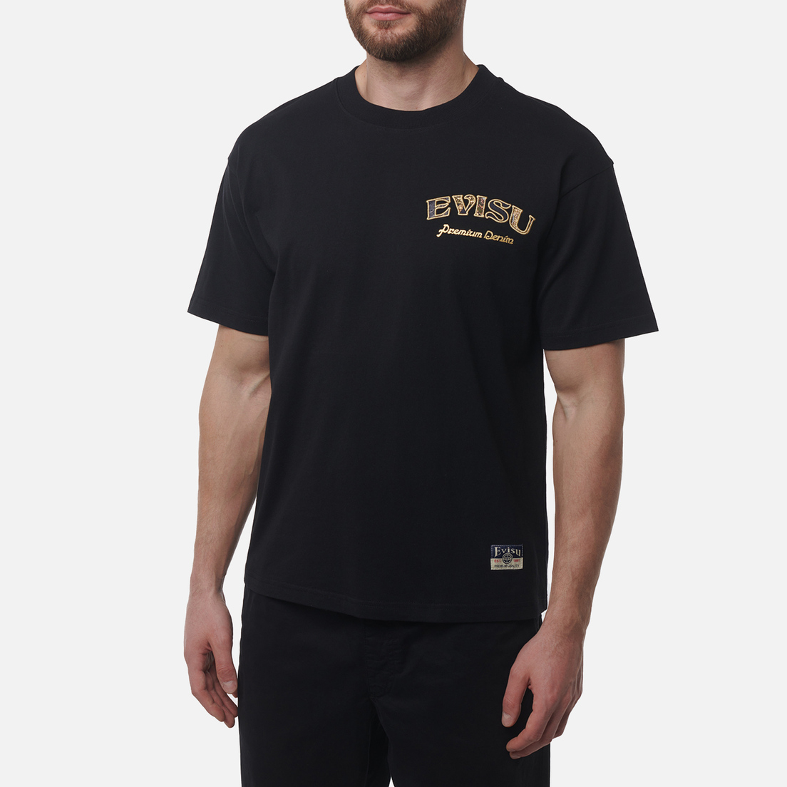 Evisu Мужская футболка Heritage Kamon Brocade Applique