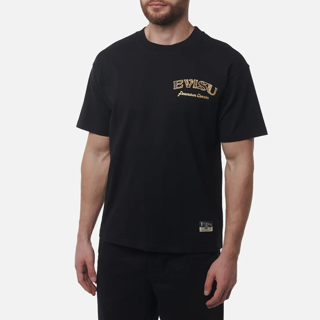 Evisu Мужская футболка Heritage Kamon Brocade Applique