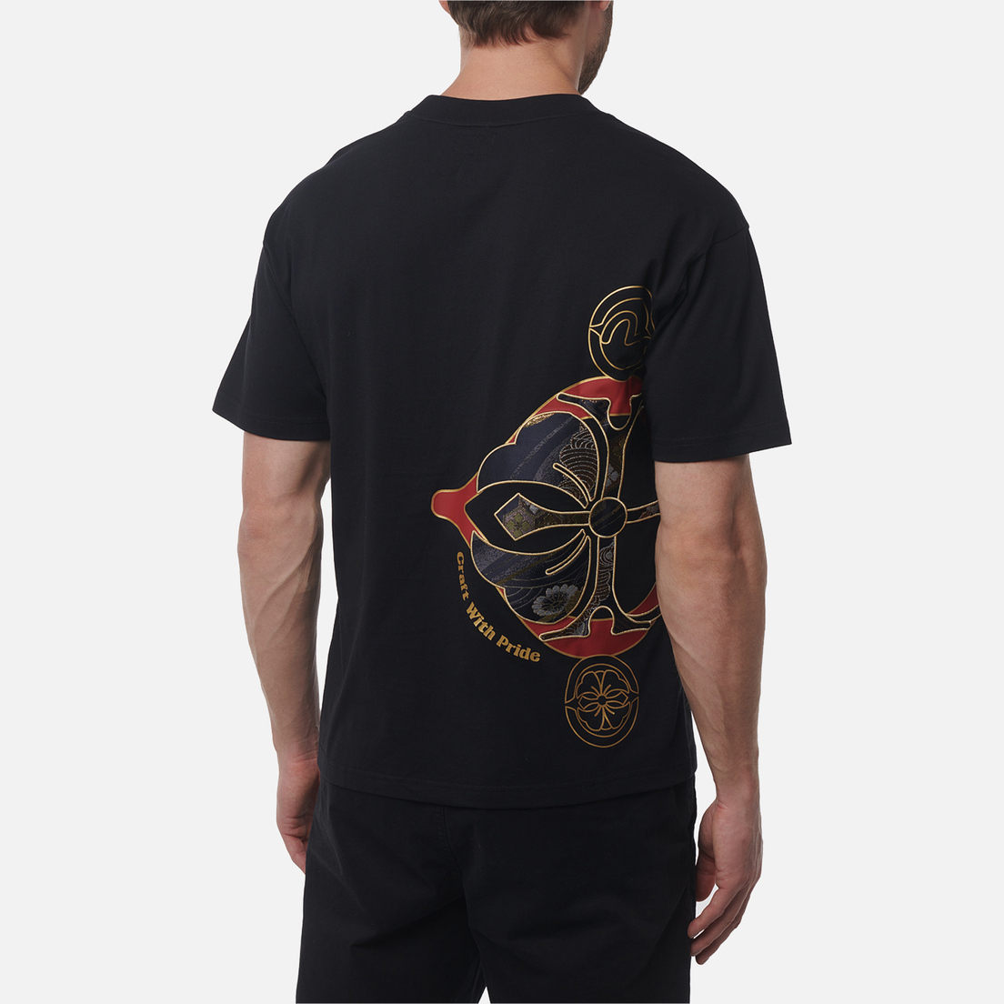 Evisu Мужская футболка Heritage Kamon Brocade Applique