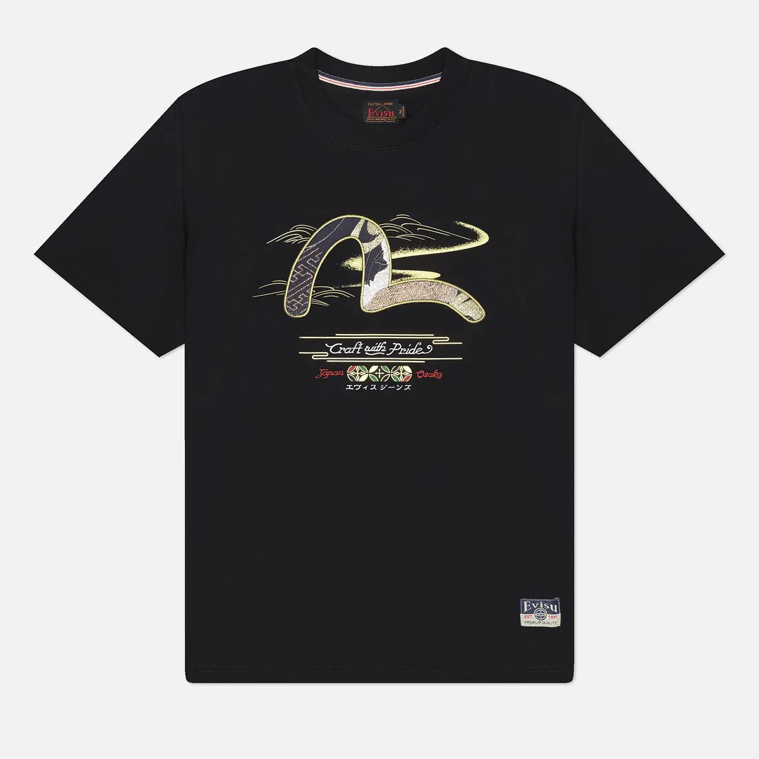 Evisu Мужская футболка Heritage Seagull Brocade