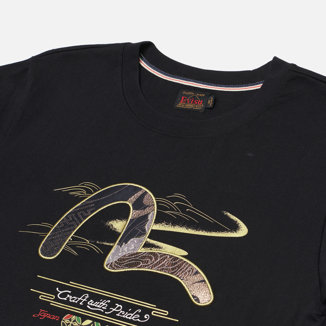 Evisu Мужская футболка Heritage Seagull Brocade