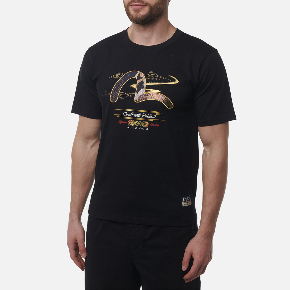 Evisu Мужская футболка Heritage Seagull Brocade