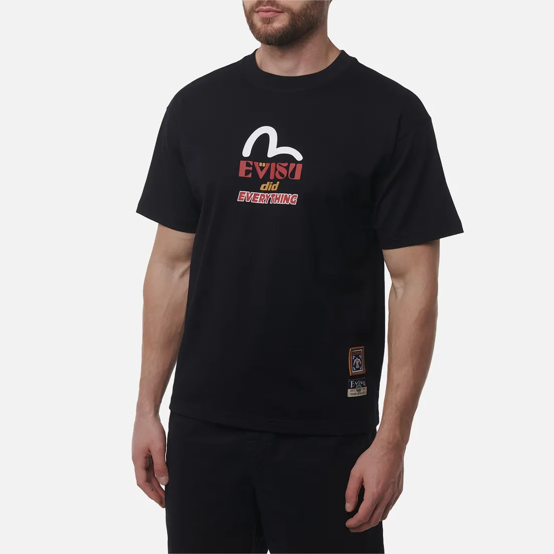 Evisu Мужская футболка Heritage Totem Pole Daruma Printed