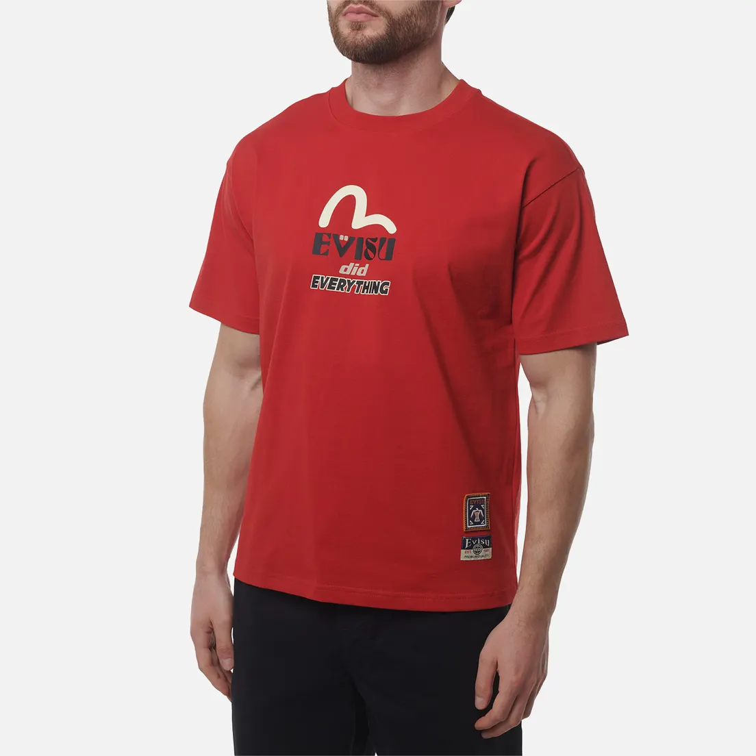 Evisu Мужская футболка Heritage Totem Pole Daruma Printed