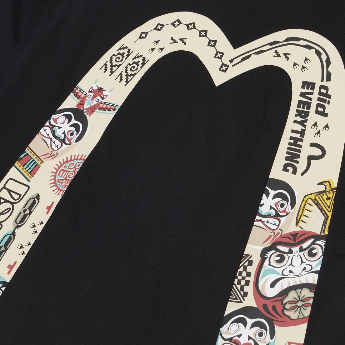 Evisu Мужская футболка Heritage Totem Daicock Printed