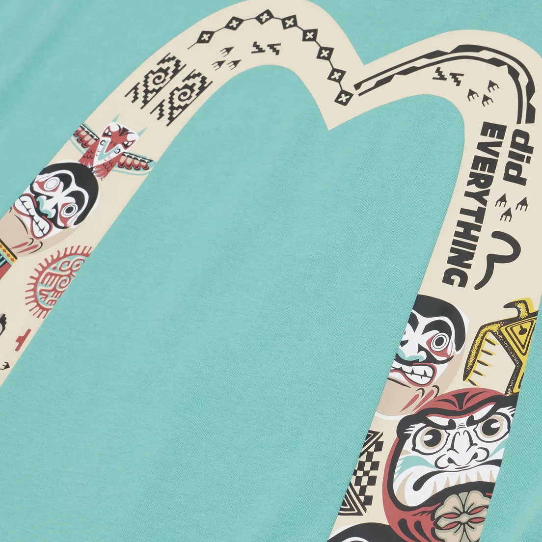 Evisu Мужская футболка Heritage Totem Daicock Printed