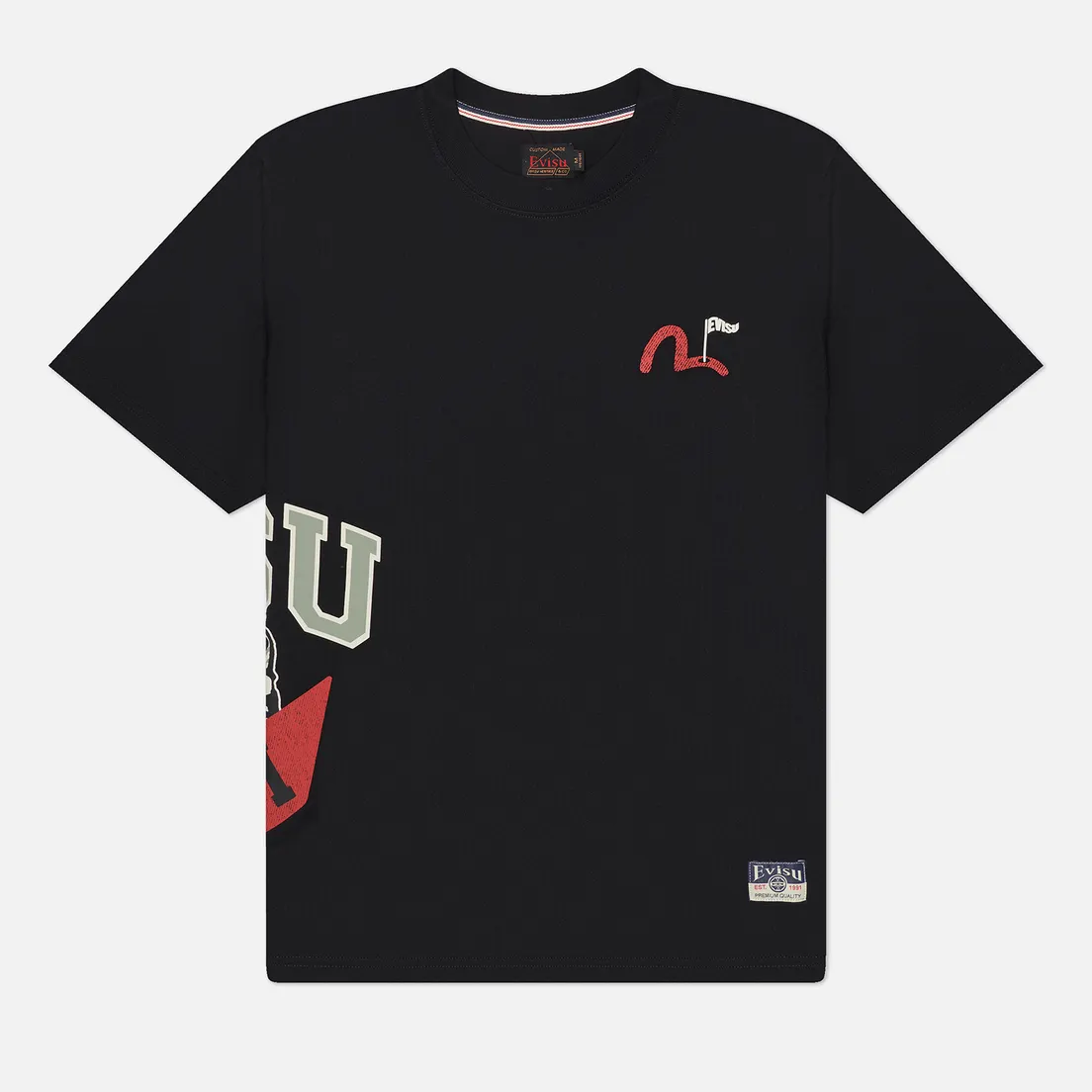 Evisu Мужская футболка Heritage Godhead Golfing Print