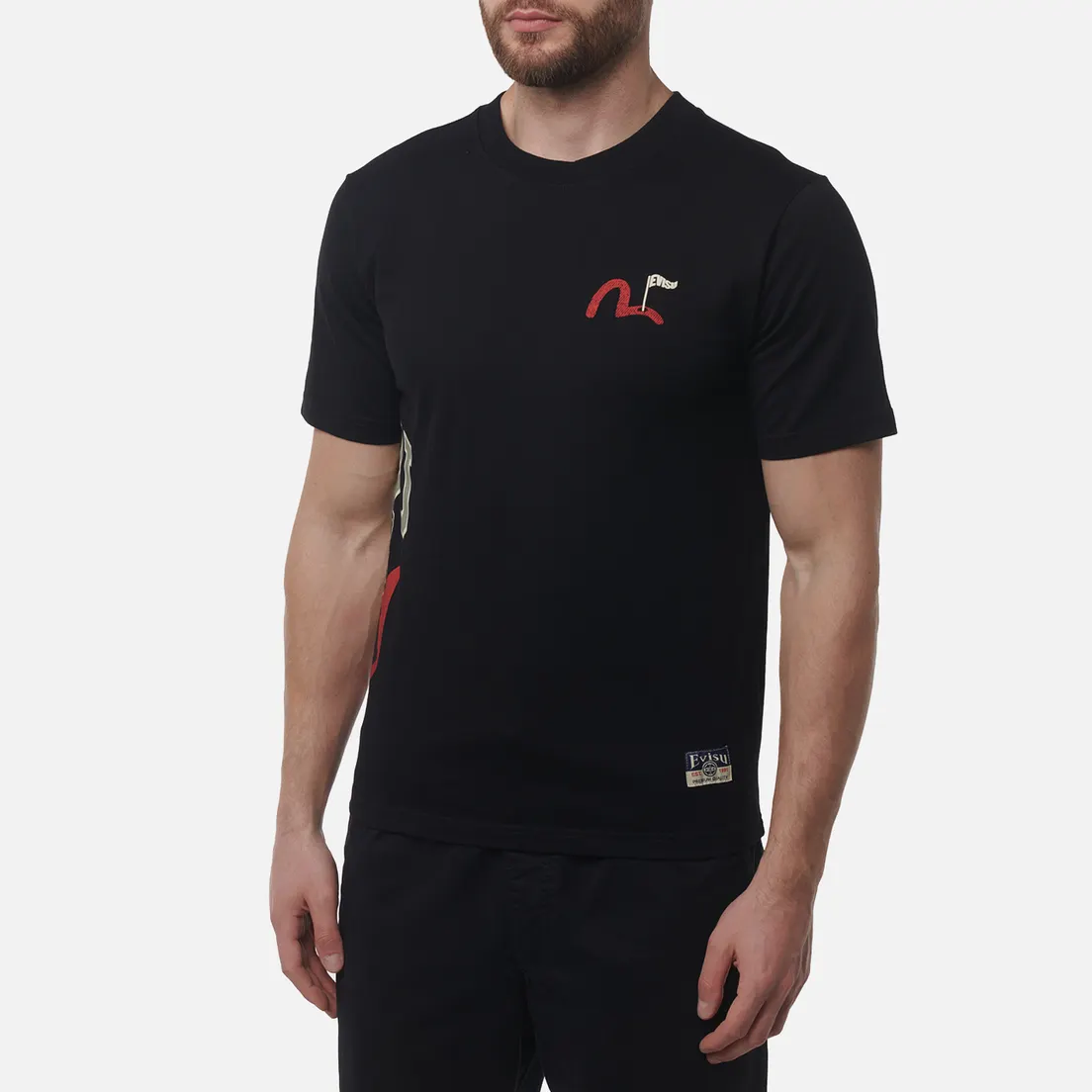Evisu Мужская футболка Heritage Godhead Golfing Print