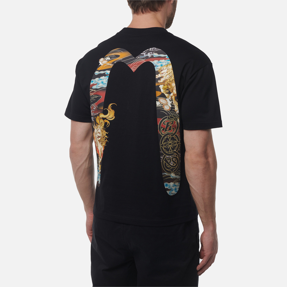Evisu Мужская футболка Heritage Hakutaku Daicock Printed