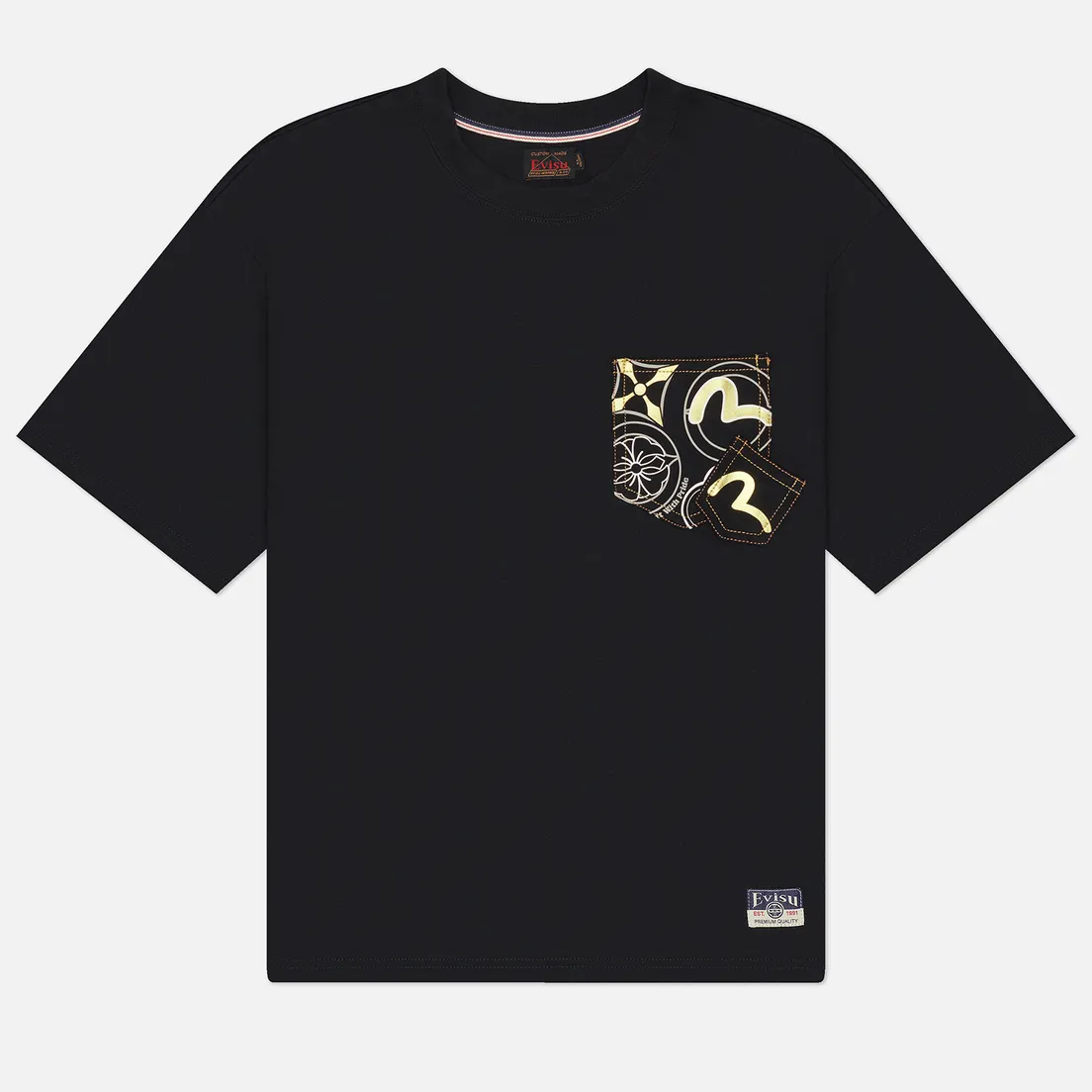 Evisu Мужская футболка Heritage Multi-Pocket Printed