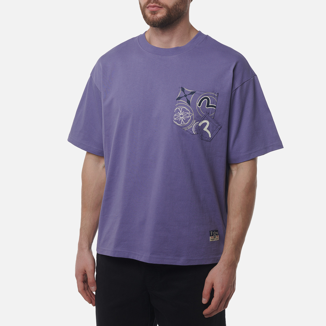 Evisu Мужская футболка Heritage Multi-Pocket Printed