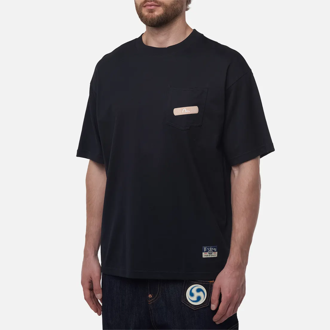 Evisu Мужская футболка Heritage Godhead & Daruma Printed