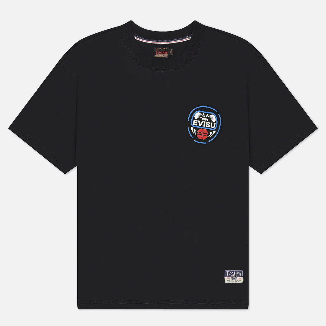 Evisu Мужская футболка Heritage Daruma Embossed Printed