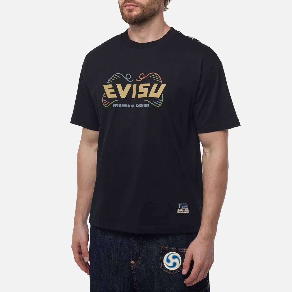 Evisu Мужская футболка Heritage Daruma Printed
